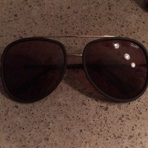 Brown and gold Quay sunglasses- Worn once
